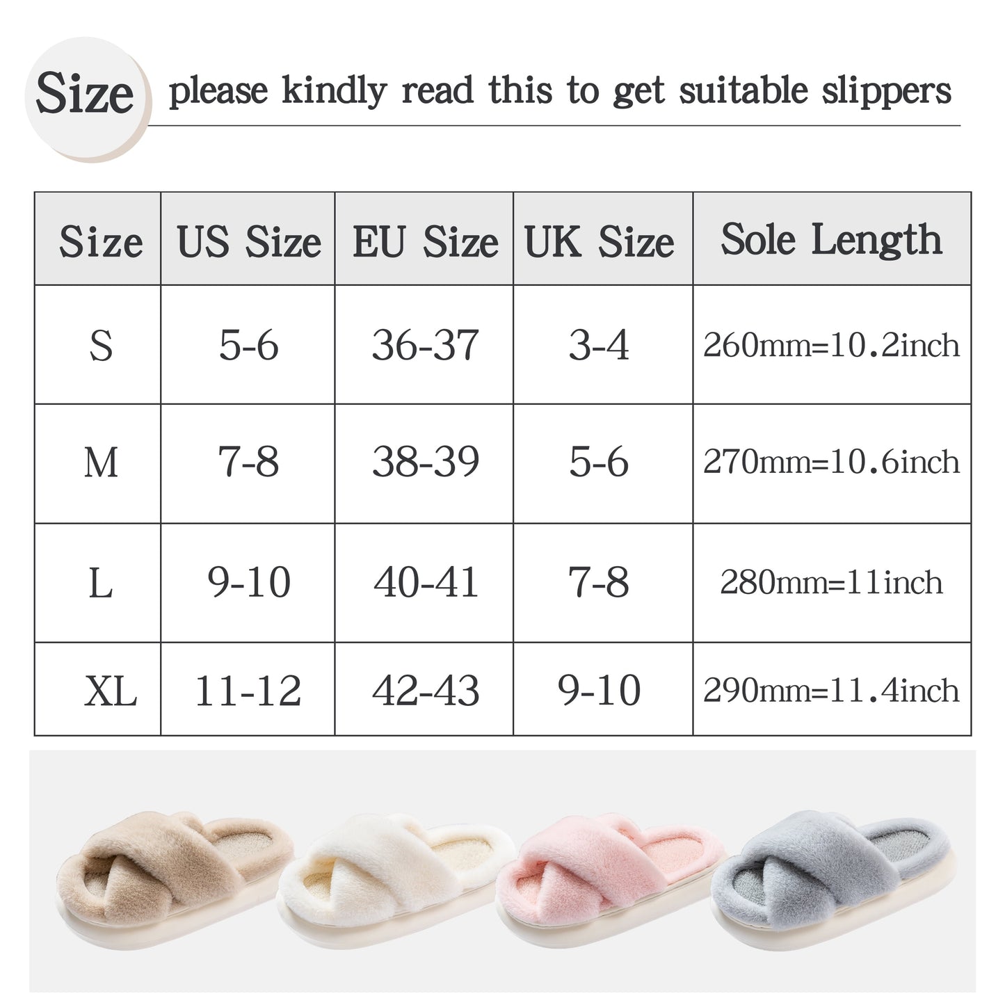 Slippers for Women Indoor, Women'S Fuzzy Slippers, Cross Band Slippers Indoor Outdoor Soft Open Toe Slippers, Gray