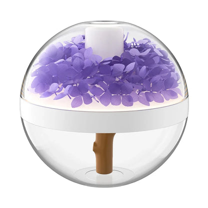 270ML Air Humidifier USB Rechargeable 800Mah Home Hydration Humidifier Colour LED Light Mist Maker Flower Humidificador